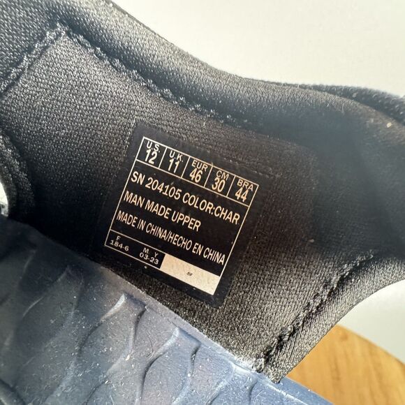 S Skechers Men's Relaxed Fit Tresmen Garo Sandals Grey Navy Size 12 - Picture 8 of 8